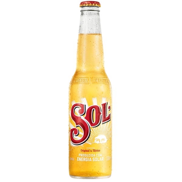 Garrafa 330ml Cerveja Sol