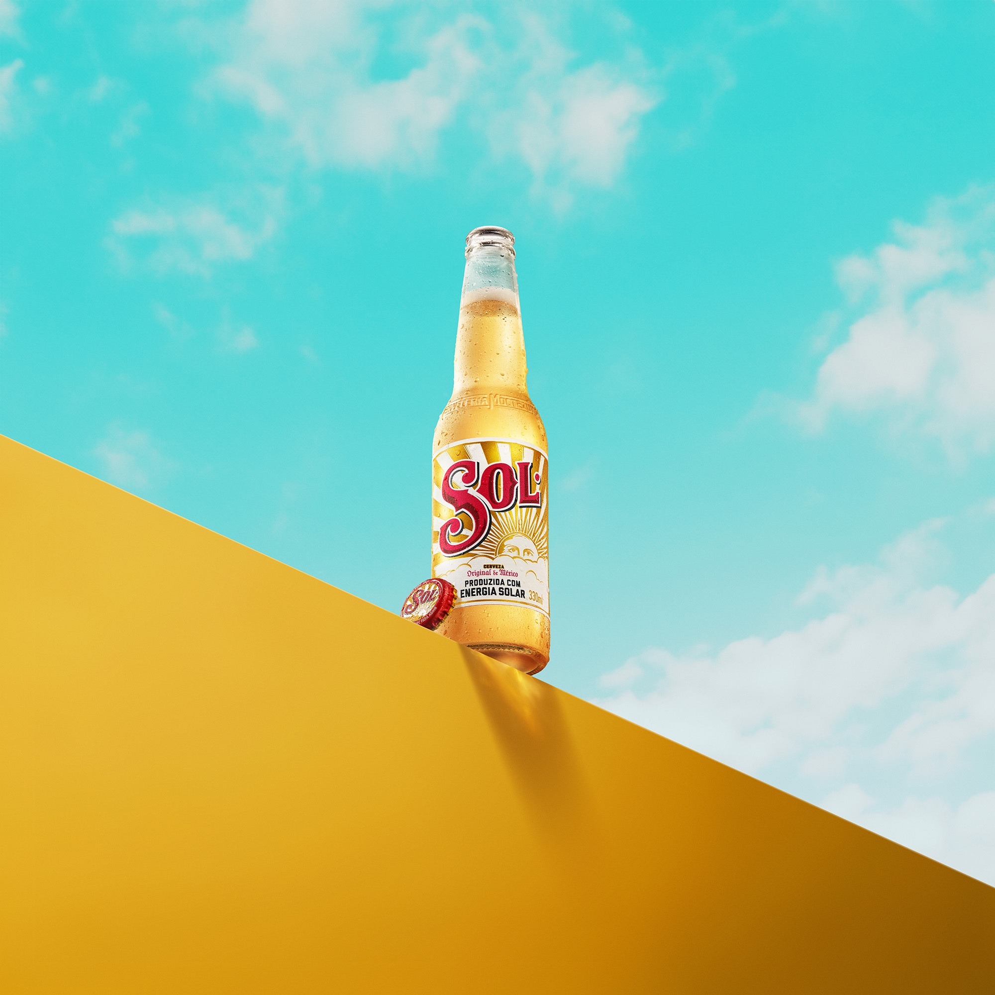 Garrafa 330ml Cerveja Sol
